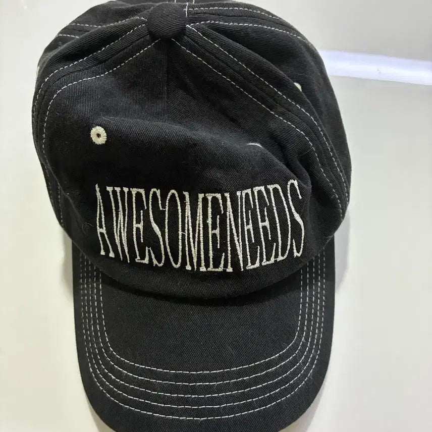 [BUNJANG] AWESOME NEEDS Black Ball Cap / 어썸니즈 AWESOME NEEDS 검정 볼캡
