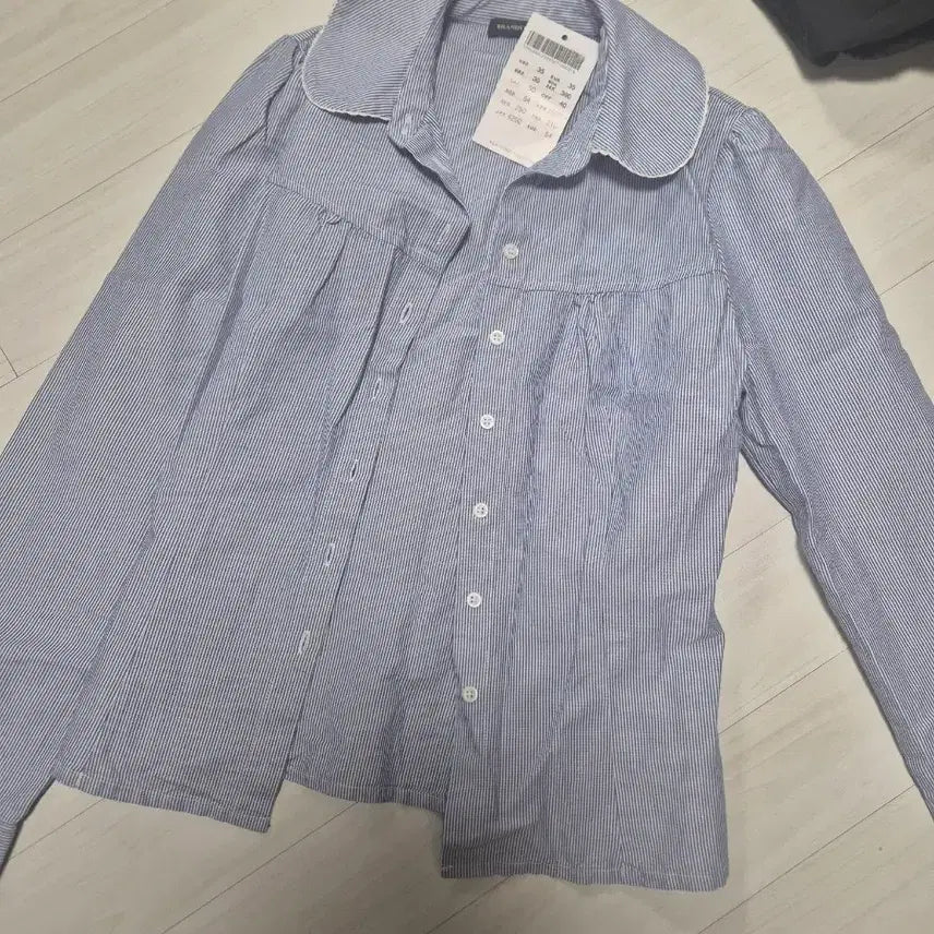 [BUNJANG] Brandy Striped Long Sleeve Blouse / 브랜디 스트라이프 긴팔 블라우스