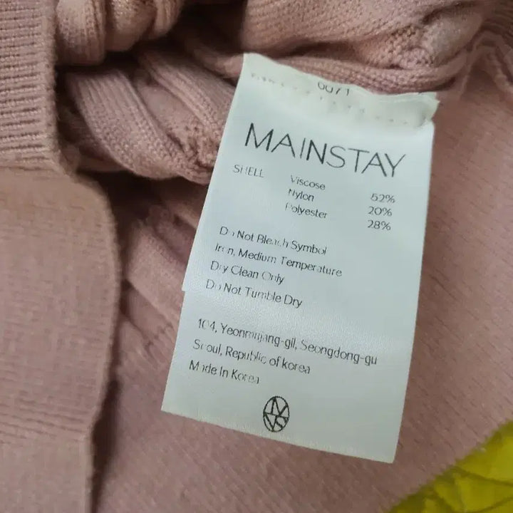 [BUNJANG] Mainstay Pink Cable Knit Sweater / 메인스테이 핑크색 케이블니트 여성