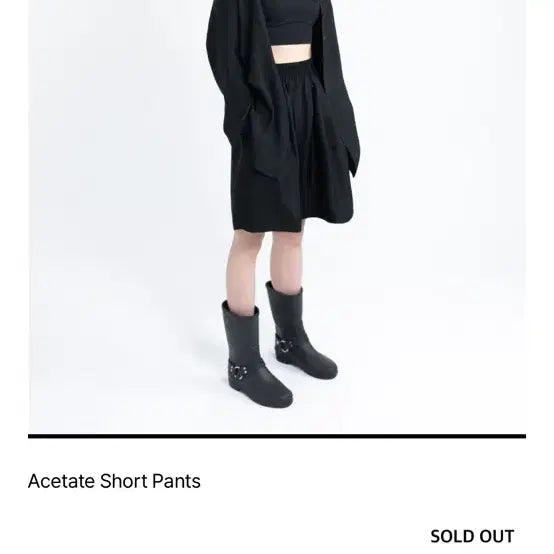 [BUNJANG] Eunoia Acetate Short Pants / 유노이아 아세테이트 숏 팬츠