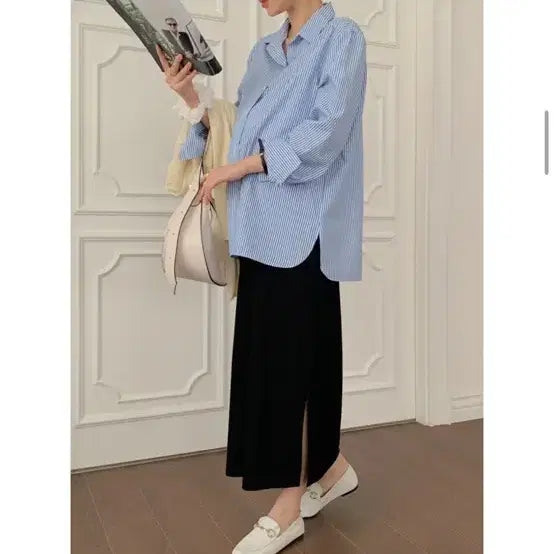 [BUNJANG] Soim Maternity Long Skirt / 소임 임산부 스커트 임산부치마 임부보(블랙,아이보리)