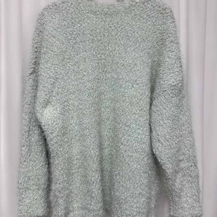 [BUNJANG] Mint Popcorn Knit Sweater / [새상품] 민트색 날개사 팝콘 니트