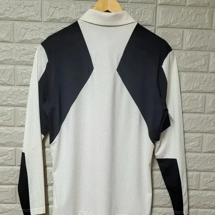 [BUNJANG] Descente Golf Hexagon Collar Polo Shirt / [100사이즈] 데상트골프 헥사곤 카라티