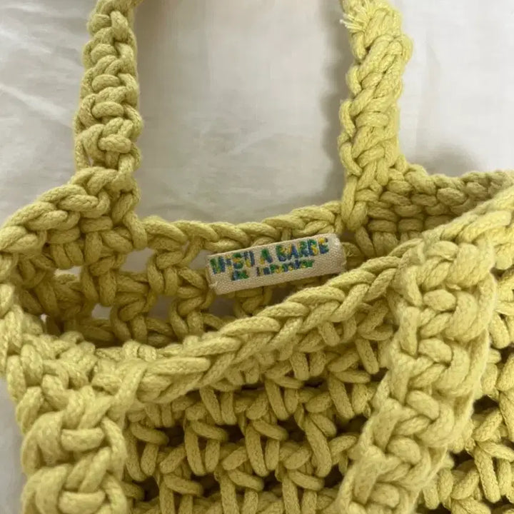 [BUNJANG] Misua Bahv Yellow Net Bag / 미수아바흐브 네트백 엘로우