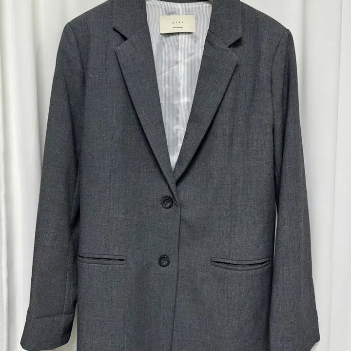 [SOLD OUT] 그레이 블레이저 여성 자켓