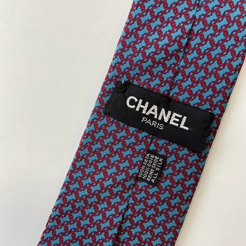 [BUNJANG] CHANEL Monogram Silk Necktie / 샤넬(CHANEL) 모노그램 명품 정품 넥타이7.8cm