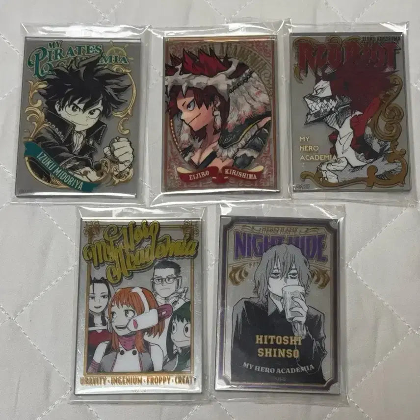 [BUNJANG] My Hero Academia Original Art Exhibition Acrylic Sticker Bundle / 일괄) 나히아 원화전 미러풍아크릴스티커 미도리야