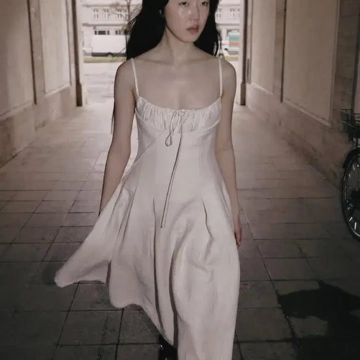 [BUNJANG] Nuamic Tiffany Levé Dress Ivory / 누아믹 티파니 원피스