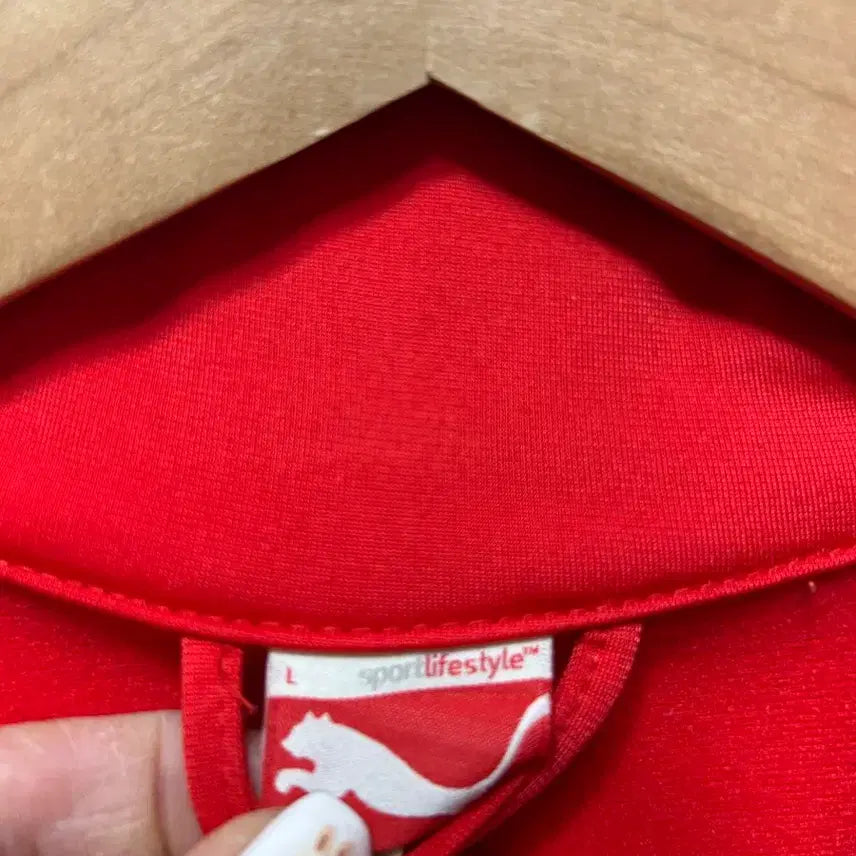 [SOLD OUT] 푸마 레드 트랙탑 점퍼 집업 져지 L