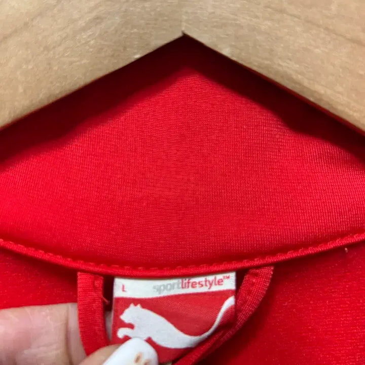 [SOLD OUT] 푸마 레드 트랙탑 점퍼 집업 져지 L