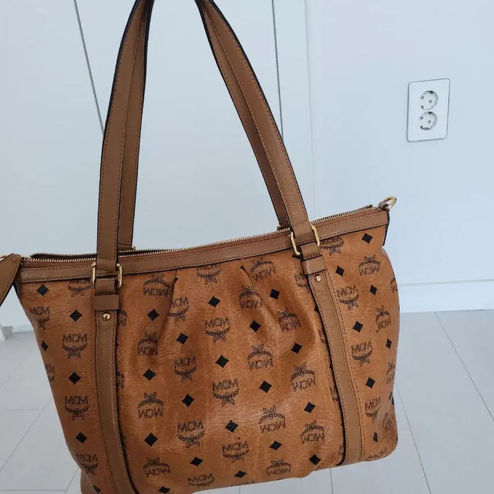 [BUNJANG] MCM Shoulder Tote Bag Brown / MCM 숄더백 토트백 브라운