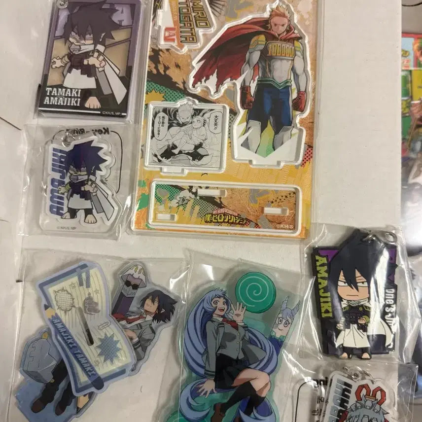 [BUNJANG] My Hero Academia Tamaki Nejire Mirio Pencil Acrylic Stand Set / <~6.15 할인>나히아 나의 히어로 아카데미아 빅3 타마키 네지레 밀