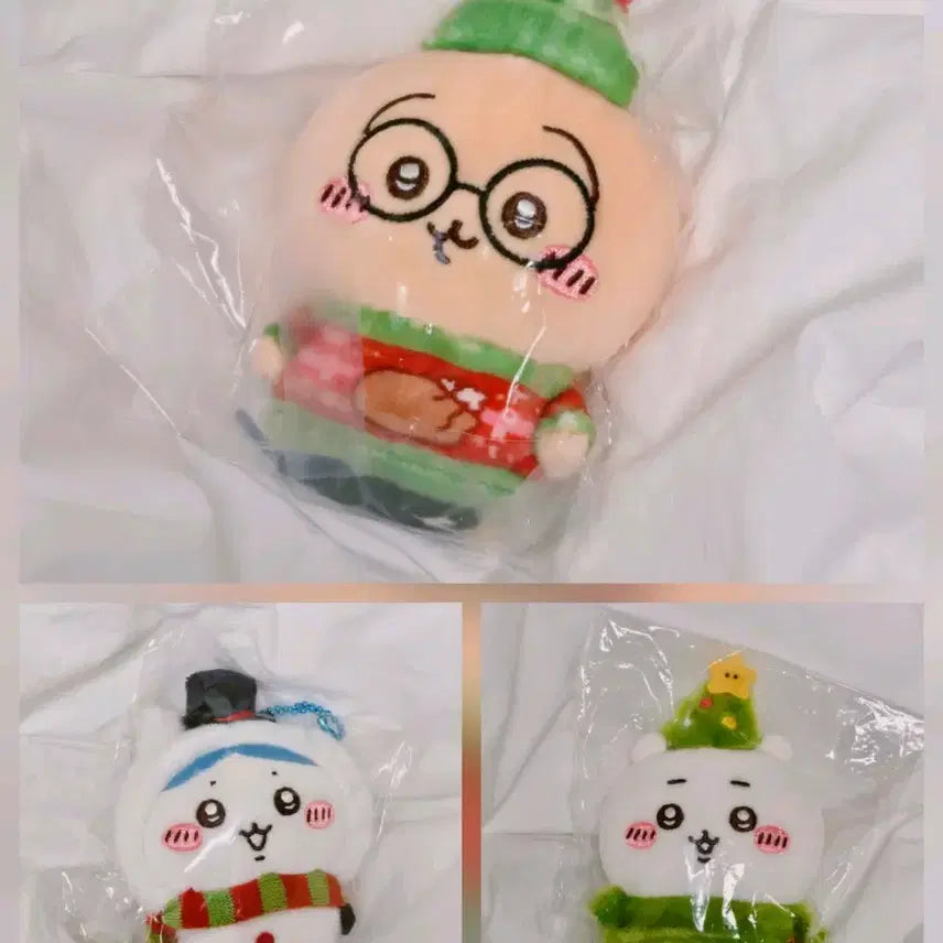 [BUNJANG] Chikawa Hachiware Usagi Holiday Christmas Mascot Bundle Set / [일괄] 치이카와 하치와레 우사기 홀리데이 크리스마스 마스코트