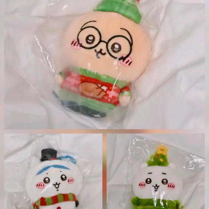 [BUNJANG] Chikawa Hachiware Usagi Holiday Christmas Mascot Bundle Set / [일괄] 치이카와 하치와레 우사기 홀리데이 크리스마스 마스코트