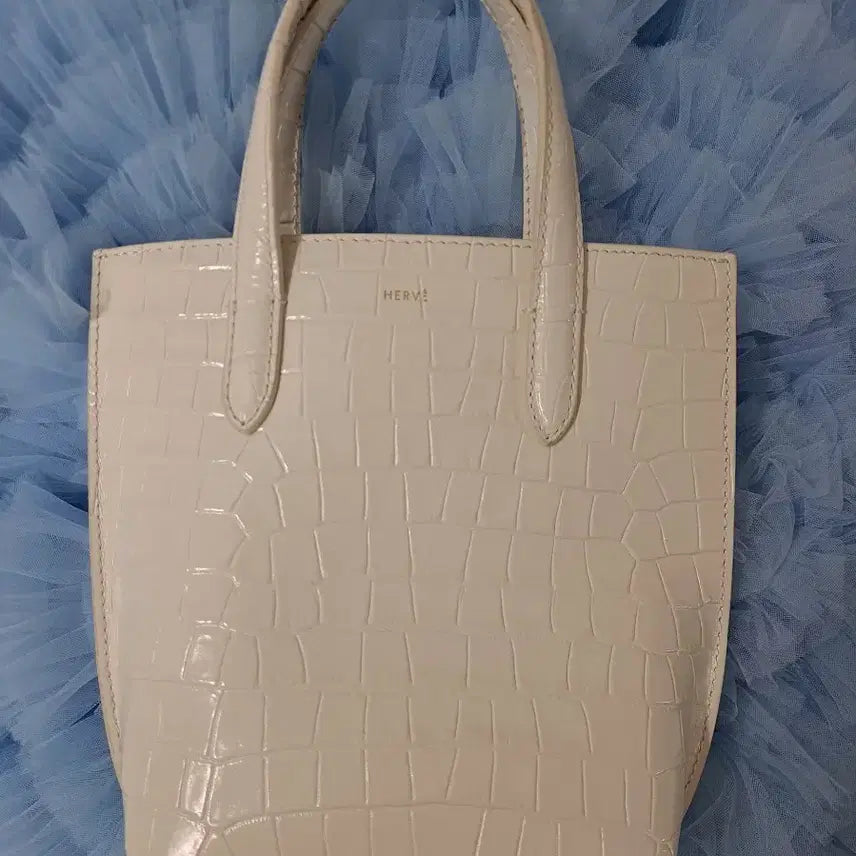 [BUNJANG] HERVE Croc Embossed Mini Tote Bag / HERVE(에르베) 크로커 엠보  미니  토트백