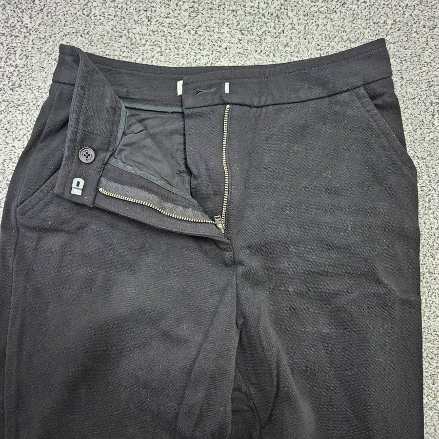 [BUNJANG] Lacoste Embroidered Logo Chino Pants / 34 라코스테 자수로고 블랙 치노 팬츠 0123Y2