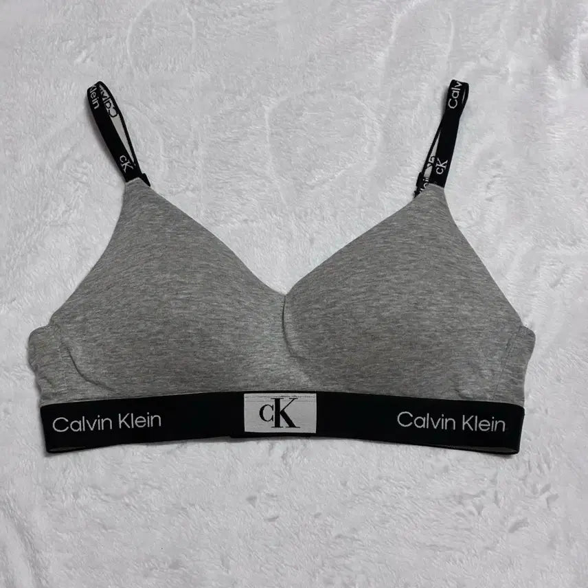 [BUNJANG] Calvin Klein CK 1996 Lightly Lined Bralette - Heather Grey (Discontinued Model) / [정품] 캘빈클라인 CK 1996 브라렛 (단종제품
