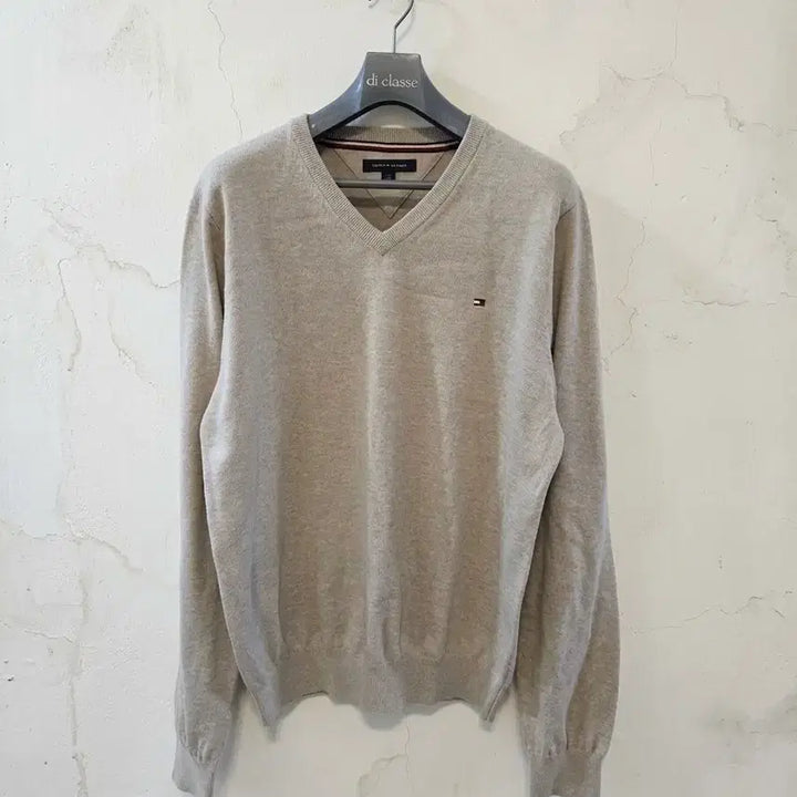 [BUNJANG] 타미힐피거 브이넥 니트 L 베이지 / 타미힐피거 브이넥 니트 L 베이지