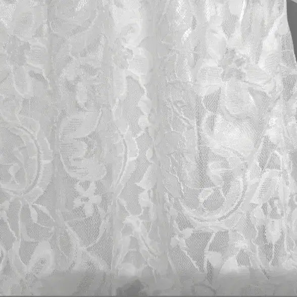 [BUNJANG] White Lace Chiffon Dress / 55 여성 원피스 레이스 쉬폰 원피스 화이트 흰색 원피스
