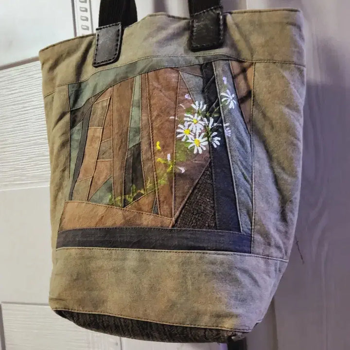 [BUNJANG] Natural Dyed Patchwork Tote Bag / 천연염색  토드백