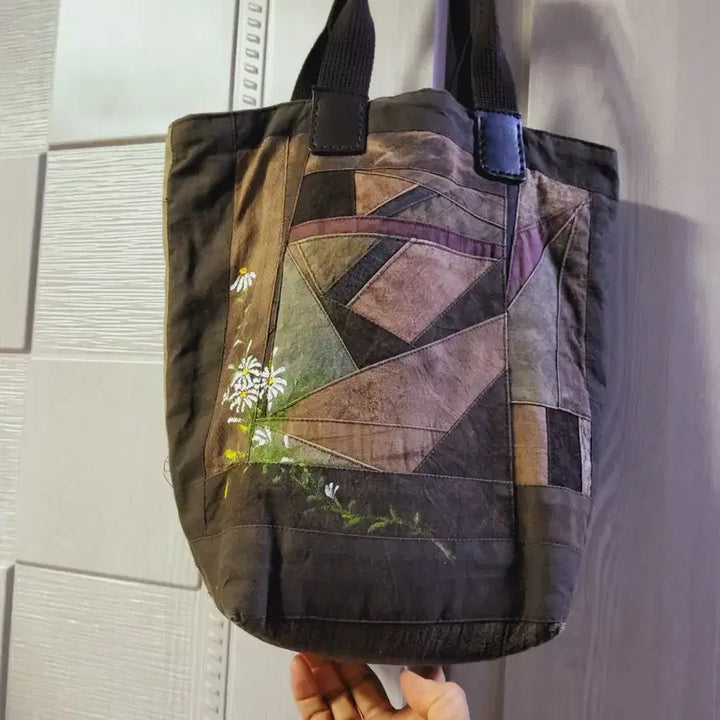 [BUNJANG] Natural Dyed Patchwork Tote Bag / 천연염색  토드백