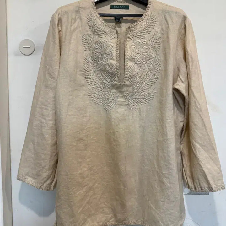[BUNJANG] Ralph Lauren Linen Blouse / 랄프로렌 린넨 블라우스