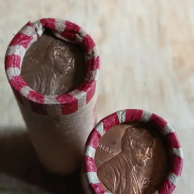 [BUNJANG] US Lincoln Penny 1 Cent Coin Bundle / 옛날돈 미국 링컨페니 1센트 24롤일괄