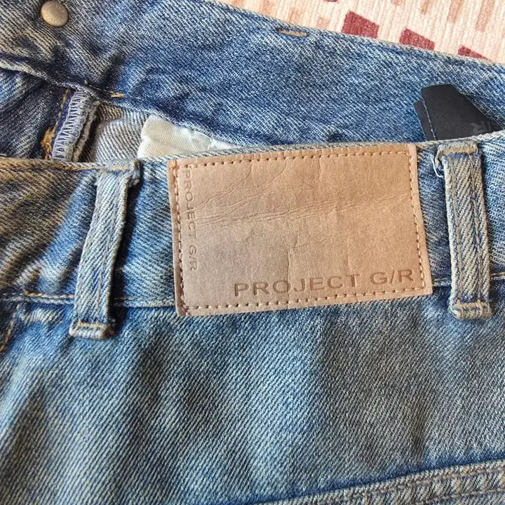 [BUNJANG] Project G/R Coated Backward Denim Pants Blue / [2]프로젝트 G/R 코티드 백워드 데님 팬츠 블루