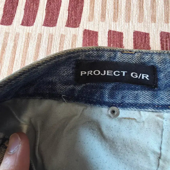 [BUNJANG] Project G/R Coated Backward Denim Pants Blue / [2]프로젝트 G/R 코티드 백워드 데님 팬츠 블루