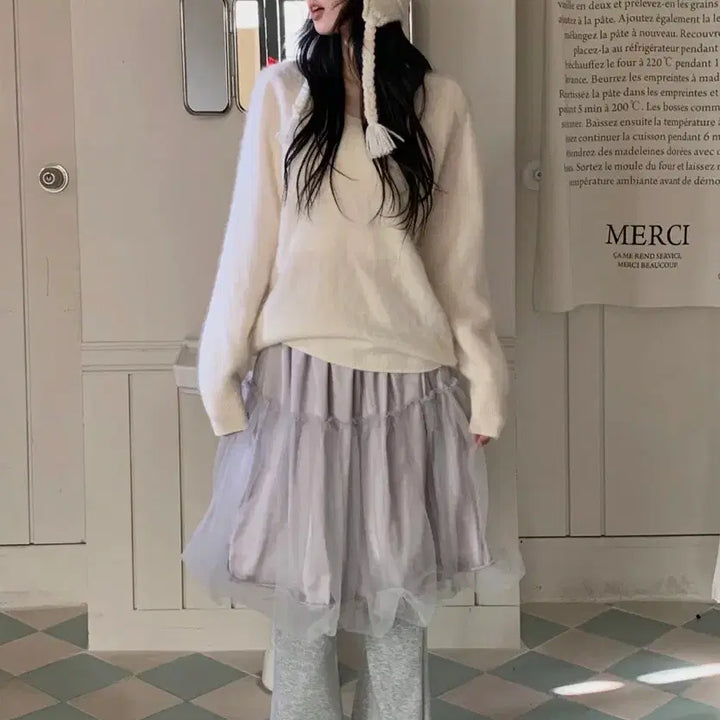 [SOLD OUT] 시프트에잇 벌룬 샤 튜튜 레이어드 스커트