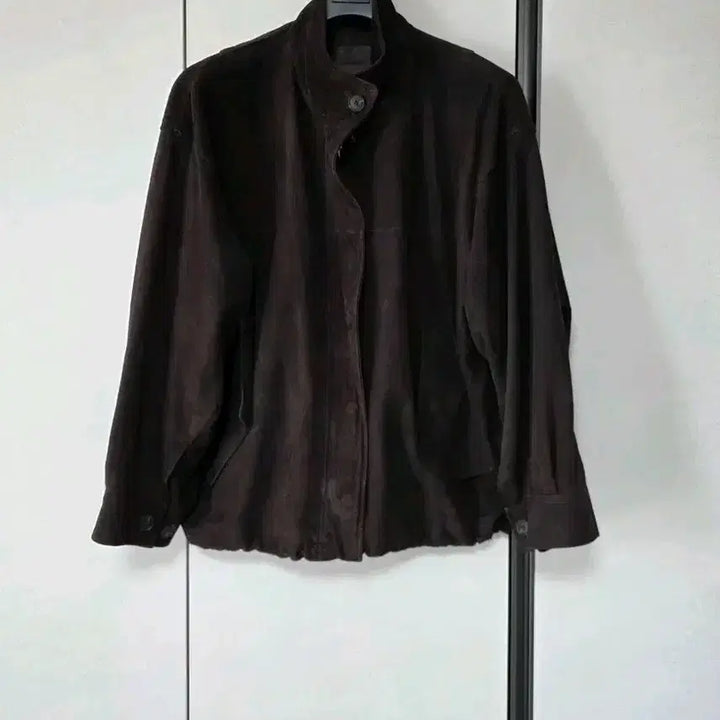 [BUNJANG] VERDEMAR Suede High-Neck Oversized Jumper / VERDEMAR 스웨이드 하이넥 오버핏 점퍼 딥브라운