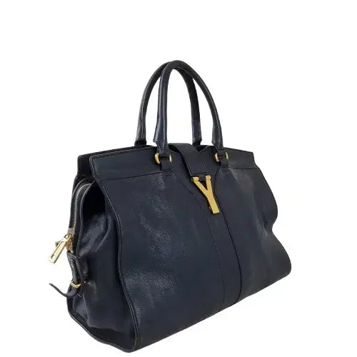 [BUNJANG] Saint Laurent Cabas Chyc Dark Navy Medium Tote Bag / 정품 생로랑(입생로랑) 카바시크 다크네이비