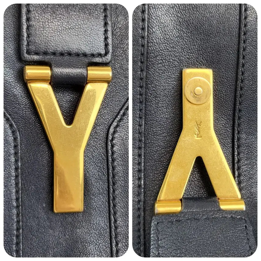 [BUNJANG] Saint Laurent Cabas Chyc Dark Navy Medium Tote Bag / 정품 생로랑(입생로랑) 카바시크 다크네이비