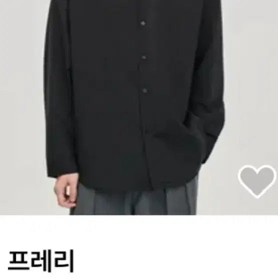 [BUNJANG] Prairie Black Open Collar Shirt / [새상품]프레리 블랙 오픈 카라 셔츠