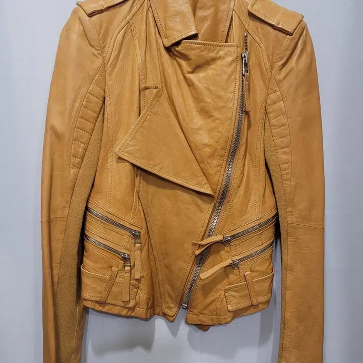 [BUNJANG] OBJET Leather Rider Jacket / 오브제 라이더 자켓 44사이즈