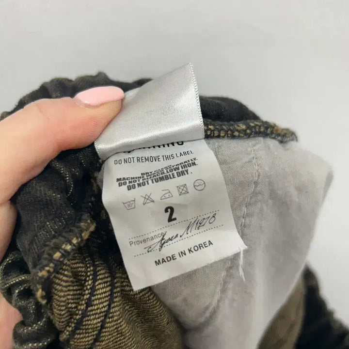 [SOLD OUT] 아고라 남성 버뮤다 대님 워싱 팬츠 M