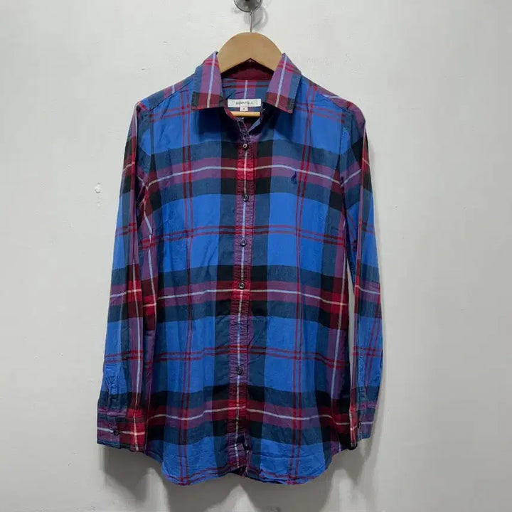 [BUNJANG] Beanpole Blue/Red Checkered Shirt (Women&
