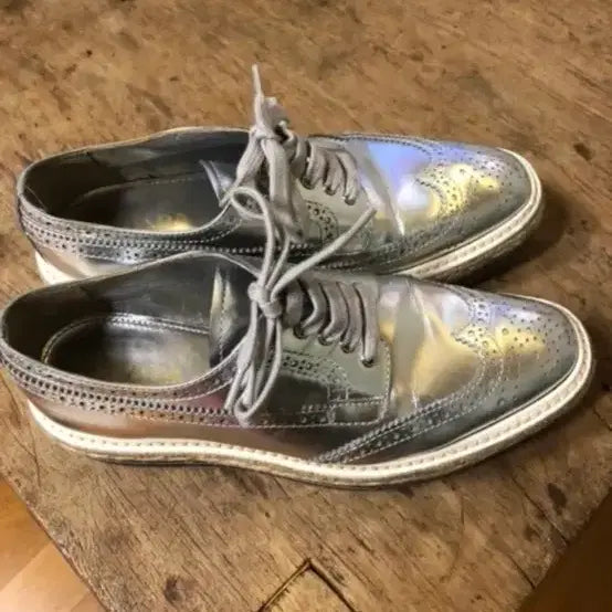 [BUNJANG] Prada Silver Loafers / 프라다 실버 로퍼