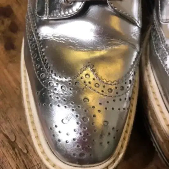 [BUNJANG] Prada Silver Loafers / 프라다 실버 로퍼