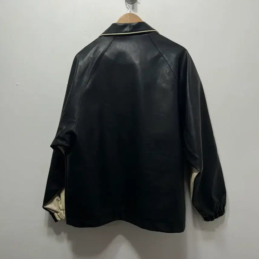 [BUNJANG] LaFudge Black Color Block Leather Jacket Men&