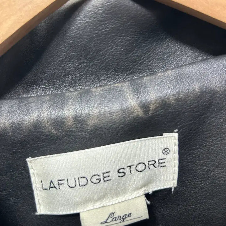 [BUNJANG] LaFudge Black Color Block Leather Jacket Men&