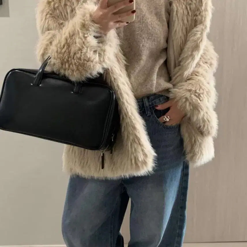 [BUNJANG] 302 Showroom Faux Fur Jacket / 302 쇼룸 퍼자켓 32만원 -> 9만원