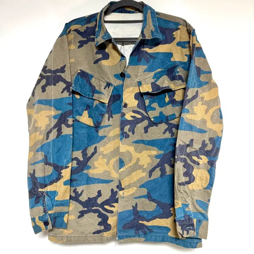 [BUNJANG] Legacy Camo Blue Work Jacket / Legacy 카모 블루 워크 자켓 100