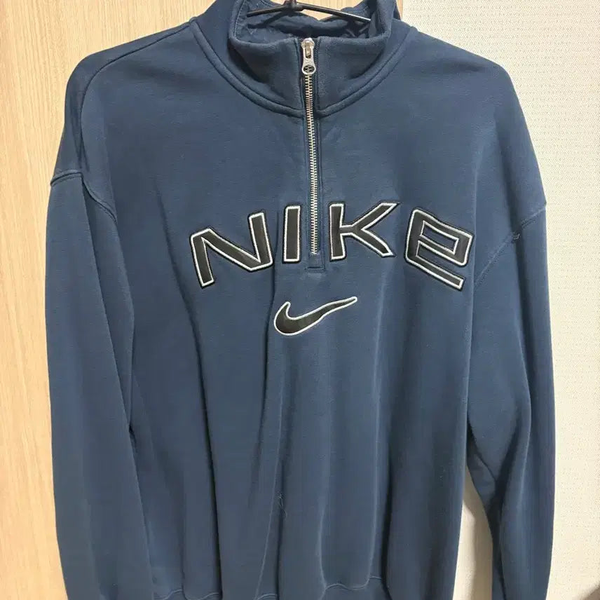 [BUNJANG] Nike Navy Half-Zip Sweatshirt XS / 나이키 반집업