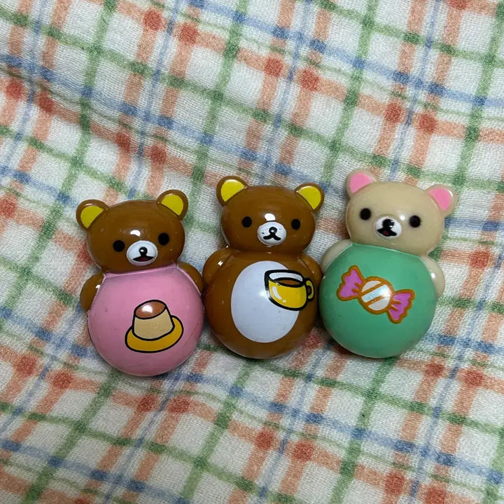 [BUNJANG] Rilakkuma Korilakkuma Vintage Tumbler Figurines / 리락쿠마 코리락쿠마 고전 오뚝이 오뚜기 피규어
