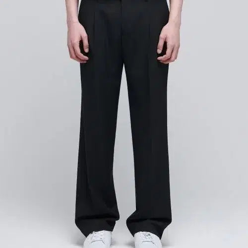 [BUNJANG] Chase Cult Black Wide-leg Slacks / 체이스컬트 블랙 슬랙스 팬츠