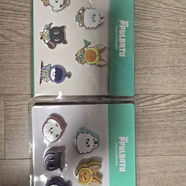 [SOLD OUT] [BUNJANG] Ppulbatu Badge &amp; Cable Tie Set / 뿔바투 뱃지 케이블타이 세트