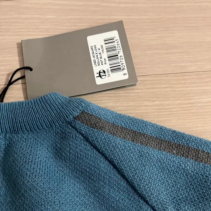 [BUNJANG] Heim Logo Knit Sweater (Blue) / heim 헤임 로고 니트 M사이즈 블루