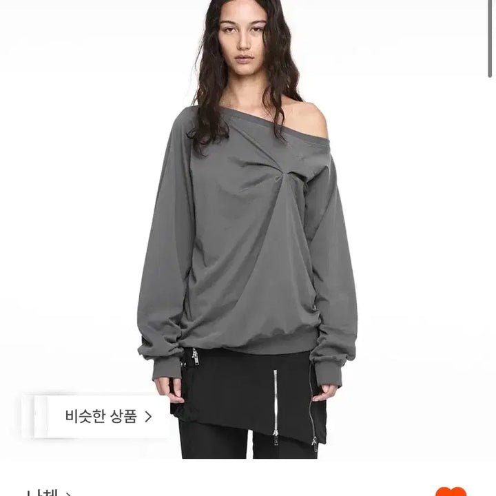[BUNJANG] Nachee Shirred Long Sleeve Top / 나체 롱슬리브 0