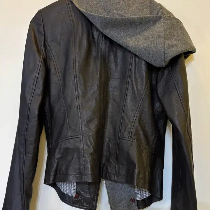 [BUNJANG] City Gee Leather Jacket / City Gee 후드 가죽 자켓 55